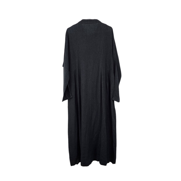 Suzen Women's Vintage Wool Blend Long Sleeves Button Front Maxi Dress - L - Picture 5 of 10